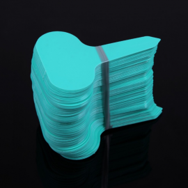12 étiquettes plastique BLEU TURQUOISE pour semis, bouture, potée - 4,5x2,5cm