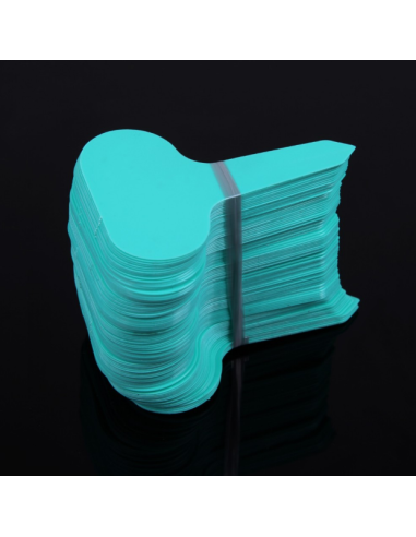 12 étiquettes plastique BLEU TURQUOISE pour semis, bouture, potée - 4,5x2,5cm