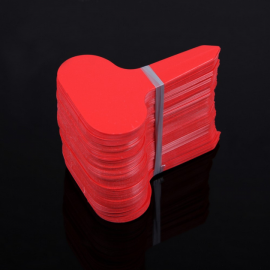 12 étiquettes plastique ROUGE pour semis, bouture, potée - 4,5x2,5cm