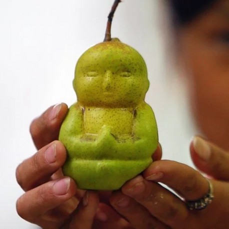 poire bouddha moule en plastique moulage de fruits et legumes