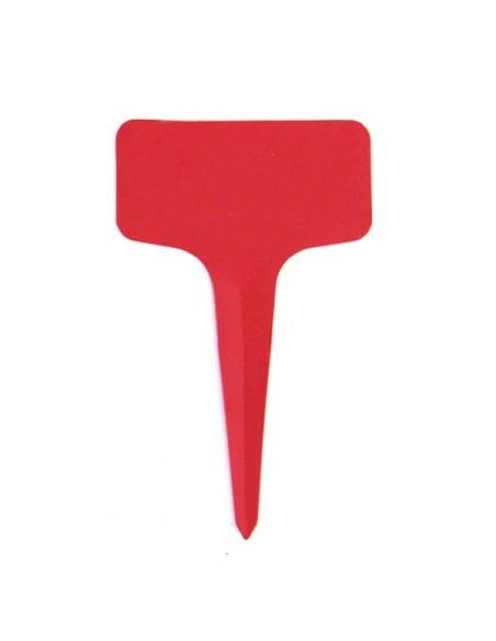 10 étiquettes plastique ROUGE pour semis - 6x10cm
