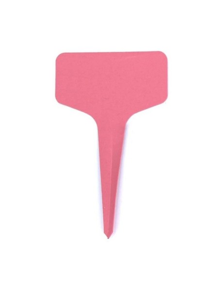 10 étiquettes plastique ROSE pour semis - 6x10cm