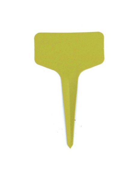 10 étiquettes plastique JAUNE pour semis - 6x10cm
