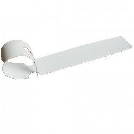 50 étiquettes PVC à boucle BLANC