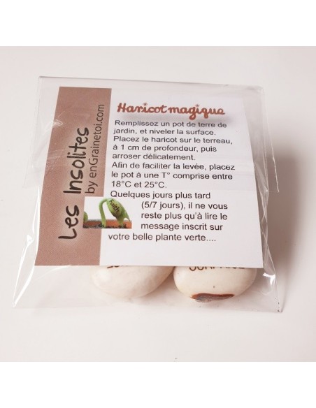 Graines Haricot SURPRISE pour faire passer vos messages