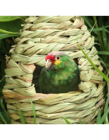 Nid en paille tressé à la main