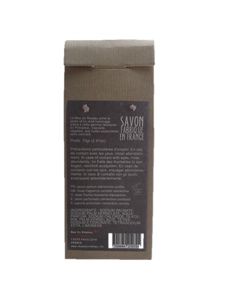 Savon 100% jardin Clémentine confite
