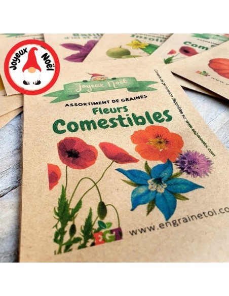 Assortiment de Noël - Fleurs comestibles (6 variétés de graines)