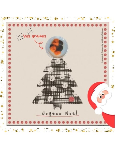 Sapin de Noel - Carte à graines