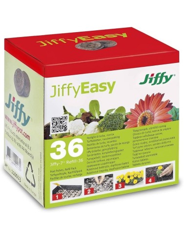 Recharge 36 Pastilles de Coco Jiffy-7 – JiffyEasy (Ø 35mm)