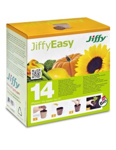 Kit de démarrage Jiffypots R6 - 14 Pots et Pastilles de Tourbe