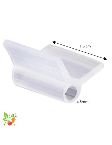 Clip de greffage souple 4,5 mm pour tomate, aubergine et cucurbitacée