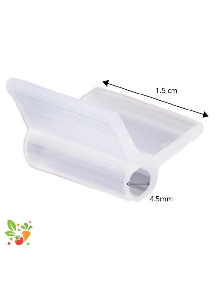 Clip de greffage souple 4,5 mm pour tomate, aubergine et cucurbitacée