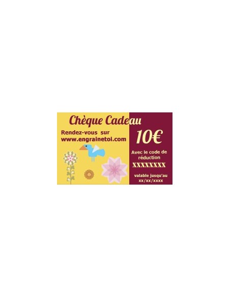 Chèque cadeau 10€