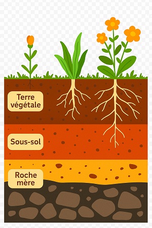 les couches du sol